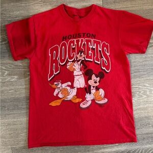 Houston Rockets NBA Disney Mickey Mouse T Shirt - S